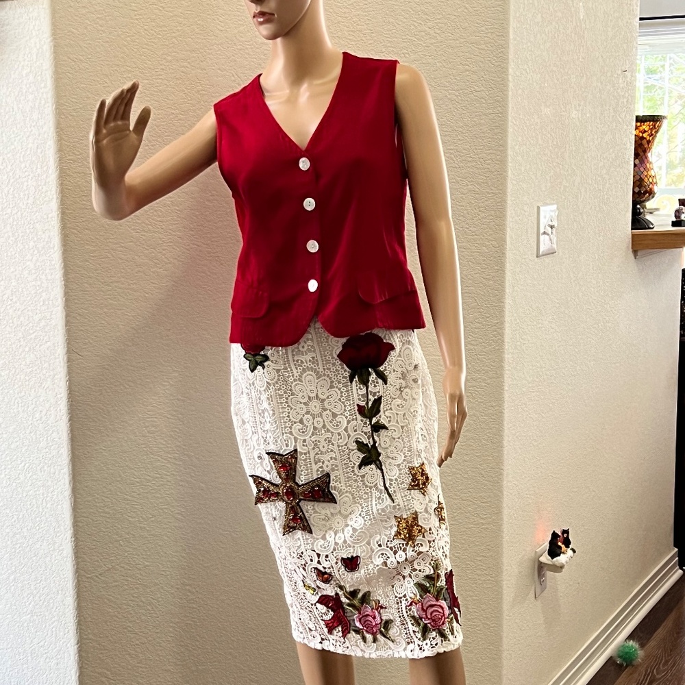 L'Atiste Skirt Lace Rose